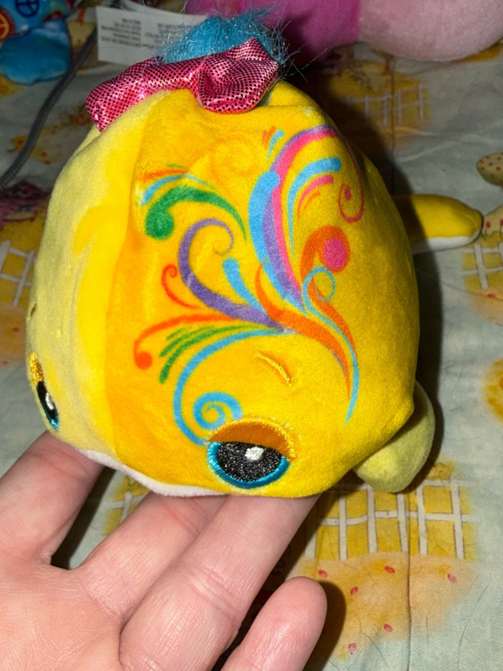 Cutetitos Partyitos Yellow Whale Plush Beanie Stuffed Animal